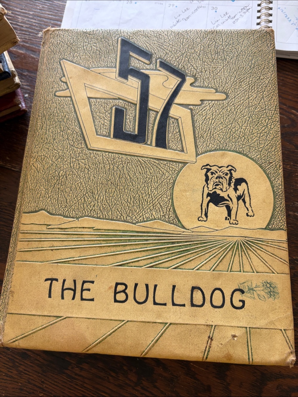 Vintage 1957 Austin Buda Tx Bulldog High School Yearbook